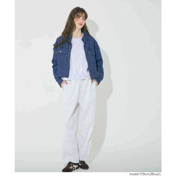 コンパクトに決まる、デニムジップジャケット | coca | 詳細画像13 