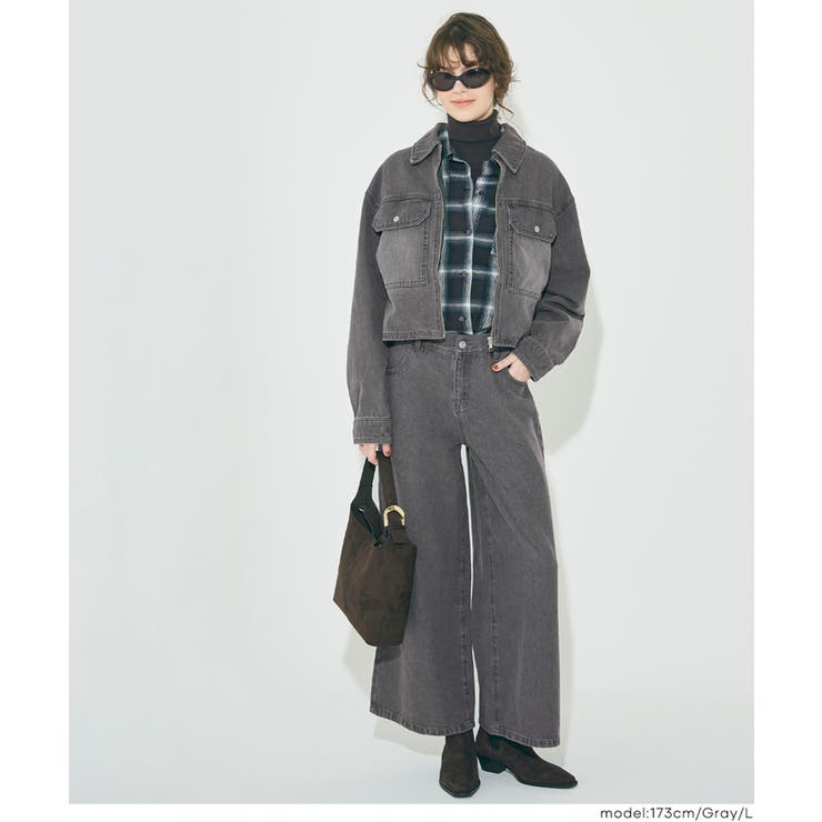 コンパクトに決まる、デニムジップジャケット | coca | 詳細画像14 