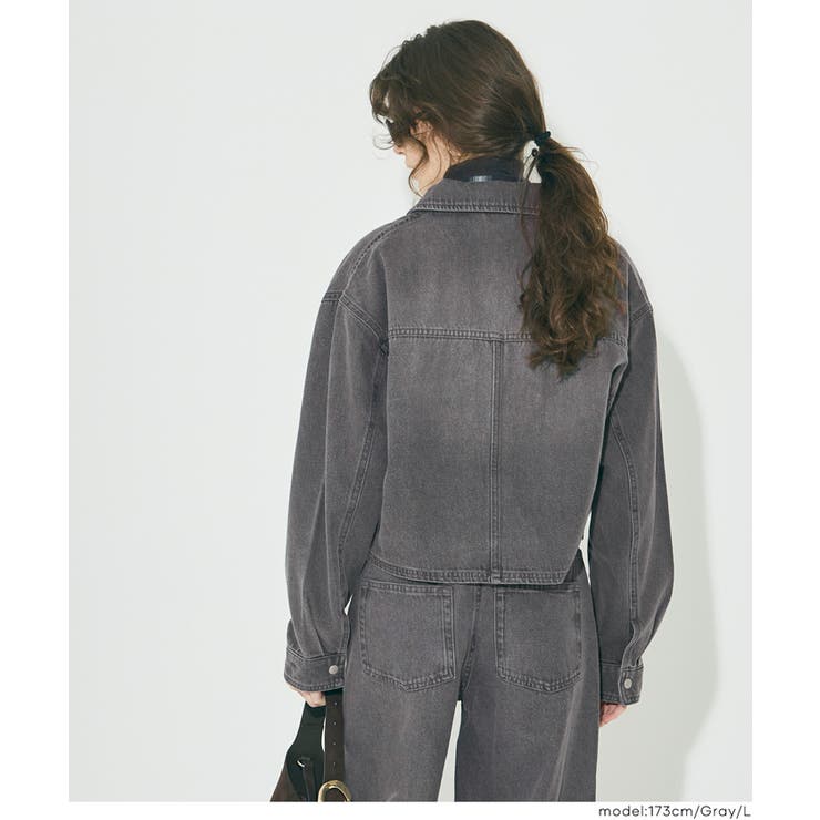 コンパクトに決まる、デニムジップジャケット | coca | 詳細画像16 