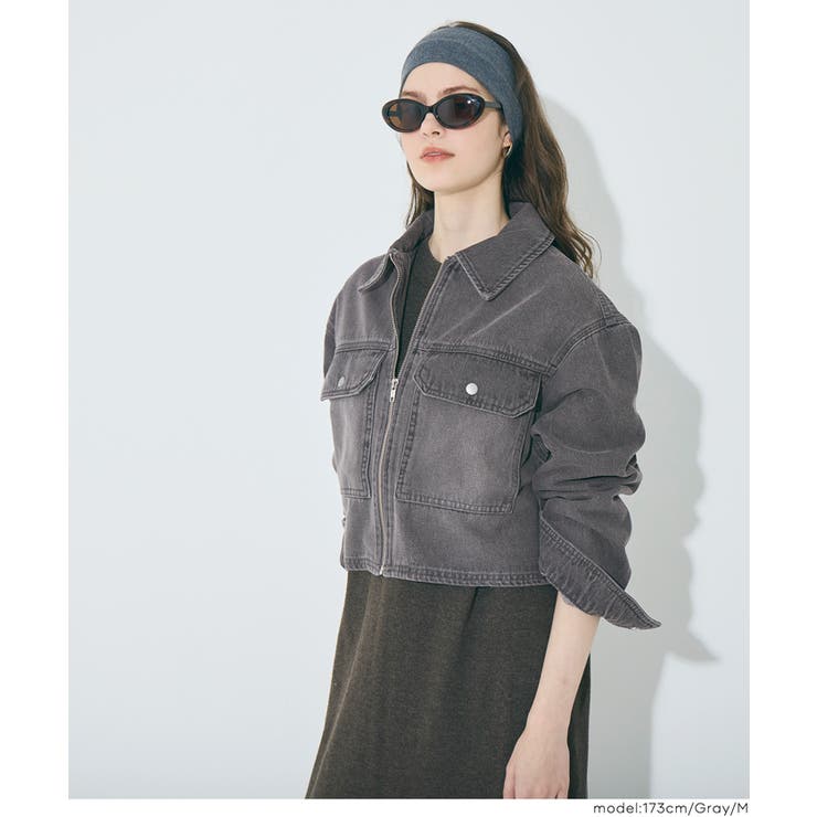 コンパクトに決まる、デニムジップジャケット | coca | 詳細画像18 