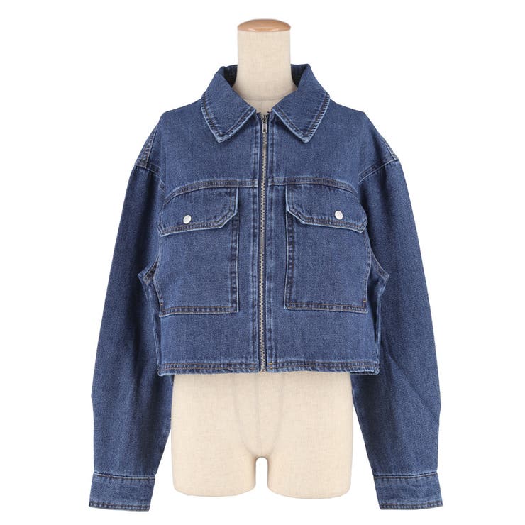 コンパクトに決まる、デニムジップジャケット | coca | 詳細画像2 