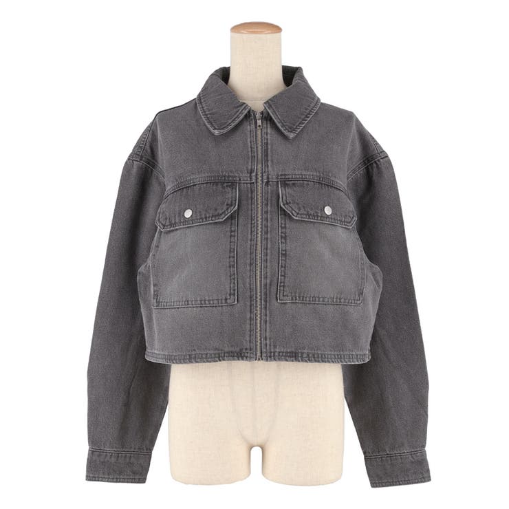 コンパクトに決まる、デニムジップジャケット | coca | 詳細画像3 