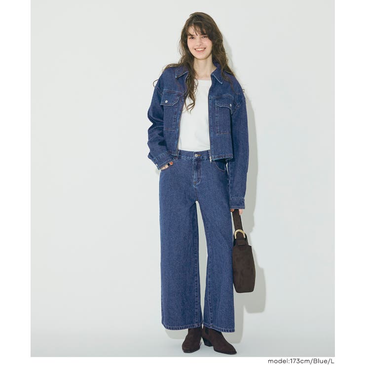 コンパクトに決まる、デニムジップジャケット | coca | 詳細画像7 