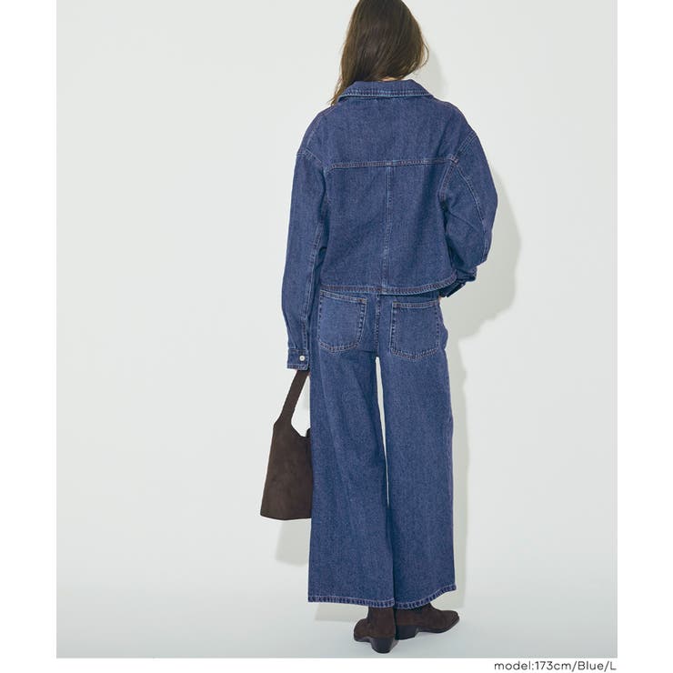 コンパクトに決まる、デニムジップジャケット | coca | 詳細画像9 