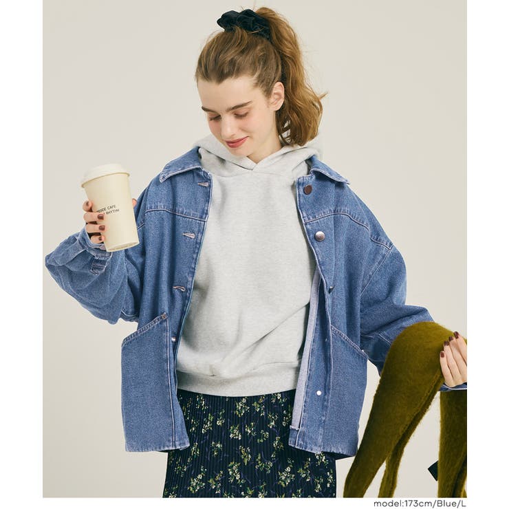 ラフに羽織れてこなれる、オーバーサイズデニムジャケット | coca | 詳細画像11 