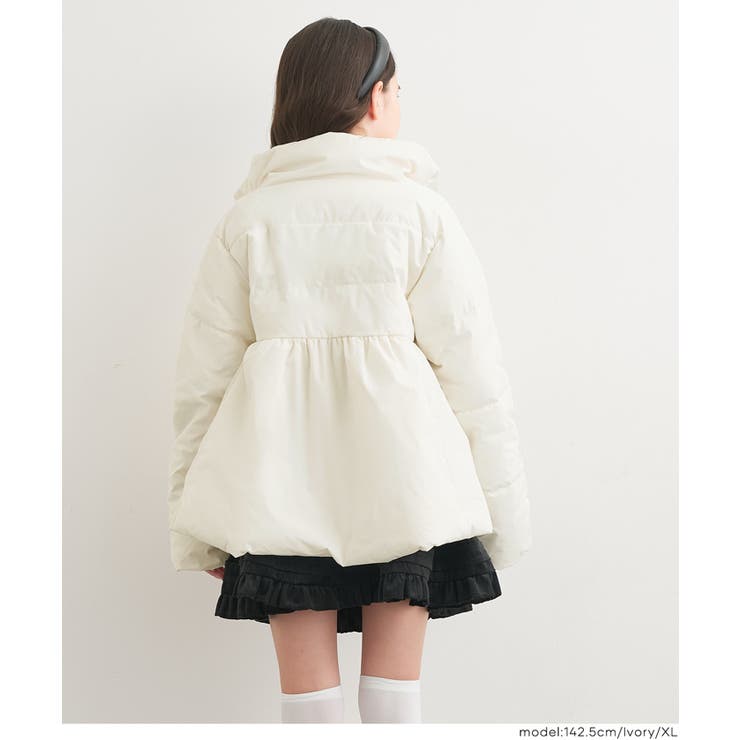 親子お揃いウォッシャブル 中綿スタンドカラーフレアブルゾン | coca | 詳細画像10 