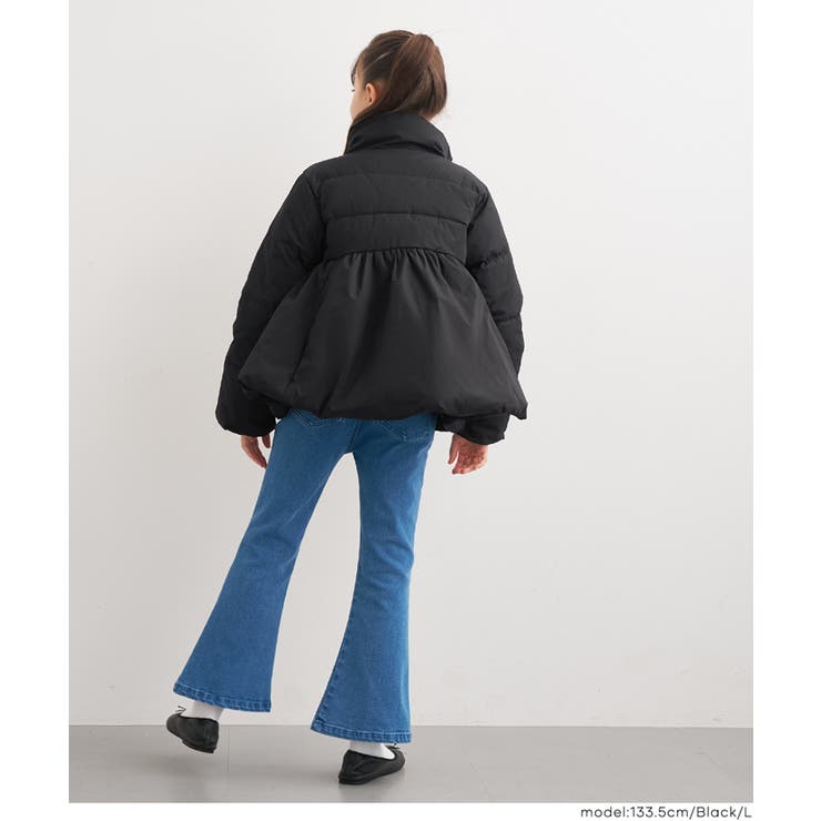 親子お揃いウォッシャブル 中綿スタンドカラーフレアブルゾン | coca | 詳細画像5 