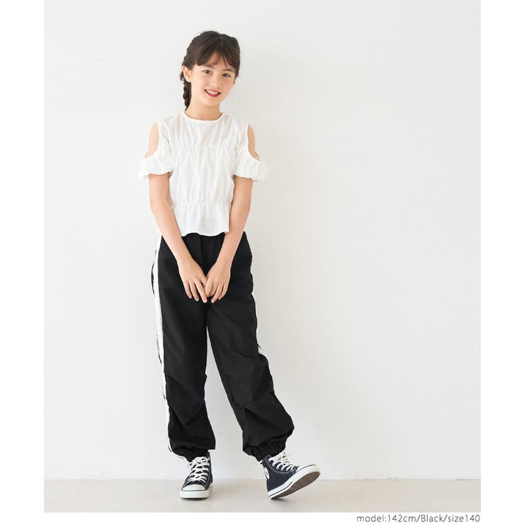 ライトワッシャーナイロンレースパンツ キッズ | coca | 詳細画像2 