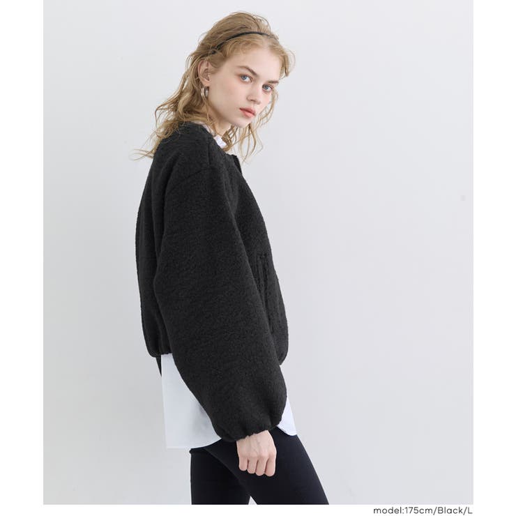 もこもこ感が愛らしい、カーリーボアブルゾン | coca | 詳細画像12 