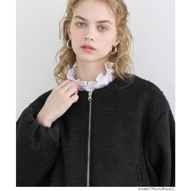 もこもこ感が愛らしい、カーリーボアブルゾン | coca | 詳細画像13 