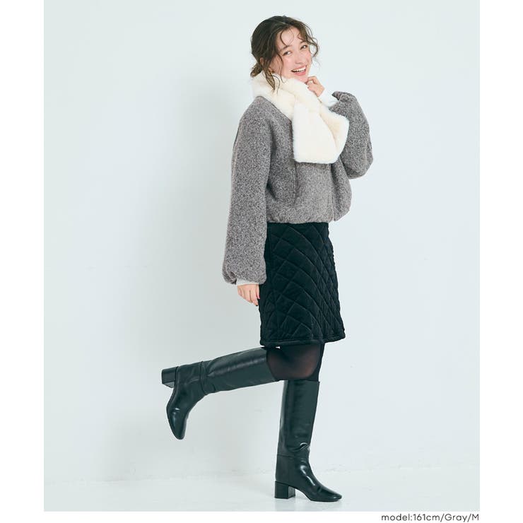 もこもこ感が愛らしい、カーリーボアブルゾン | coca | 詳細画像18 