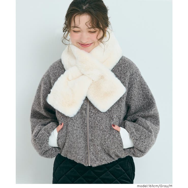 もこもこ感が愛らしい、カーリーボアブルゾン | coca | 詳細画像19 