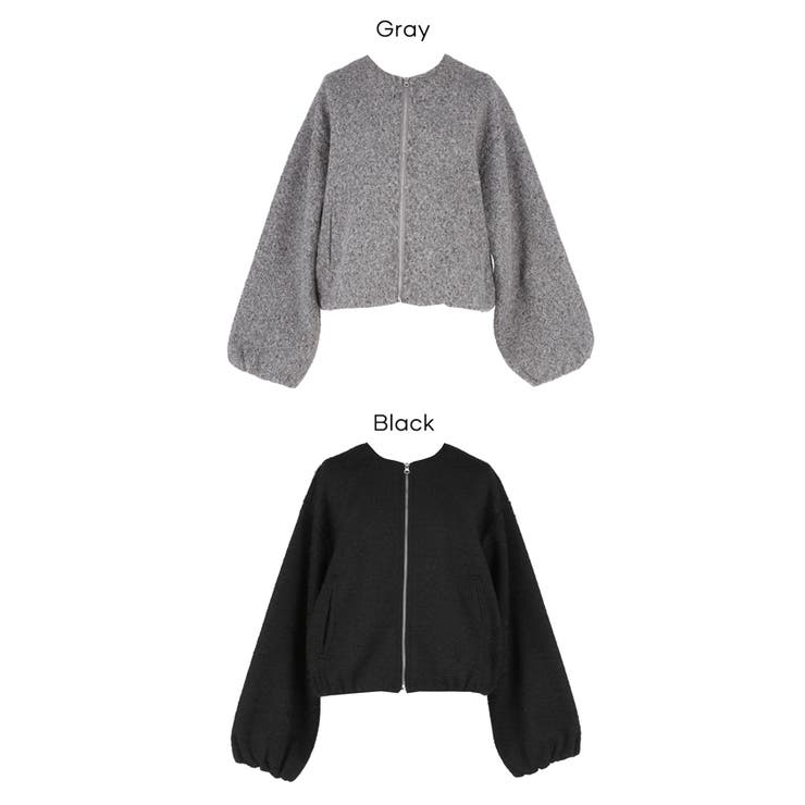 もこもこ感が愛らしい、カーリーボアブルゾン | coca | 詳細画像24 