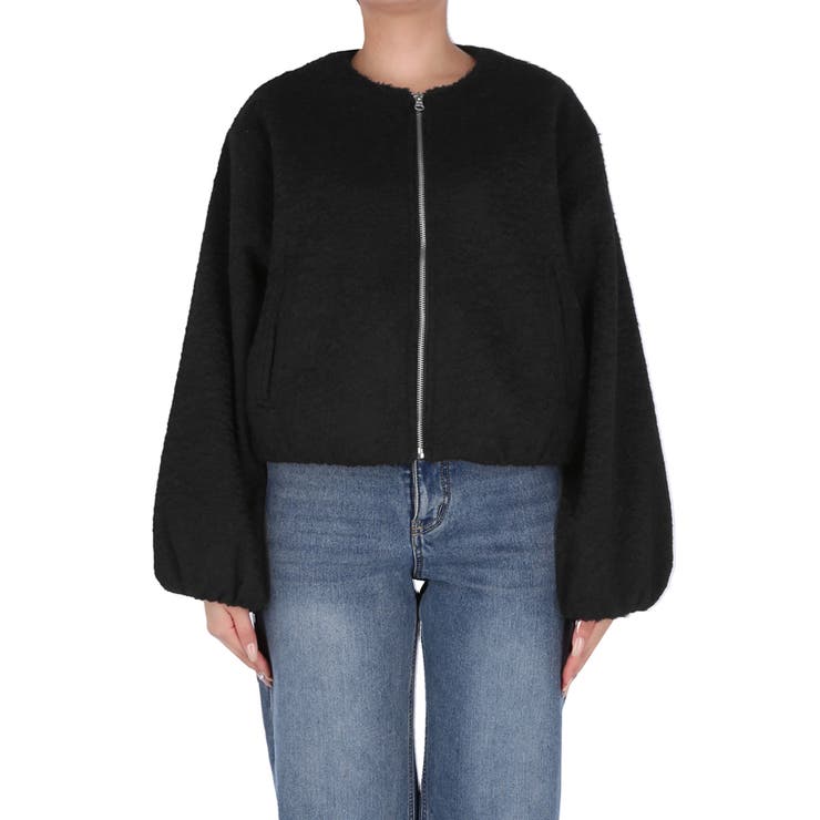 もこもこ感が愛らしい、カーリーボアブルゾン | coca | 詳細画像4 