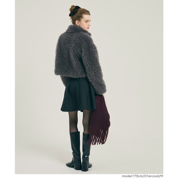 フェイクファーショートジャケット | coca | 詳細画像15 