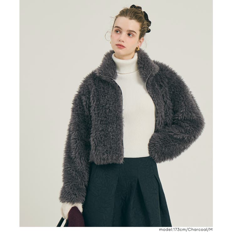 フェイクファーショートジャケット | coca | 詳細画像16 