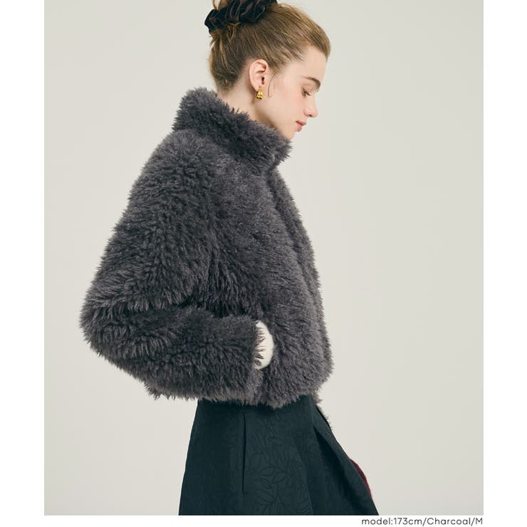 フェイクファーショートジャケット | coca | 詳細画像17 