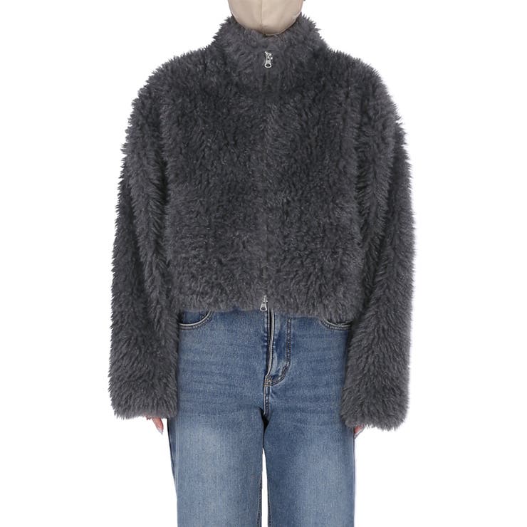 フェイクファーショートジャケット | coca | 詳細画像4 