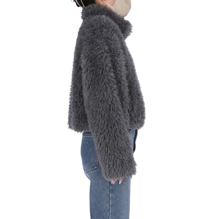 フェイクファーショートジャケット | coca | 詳細画像5 