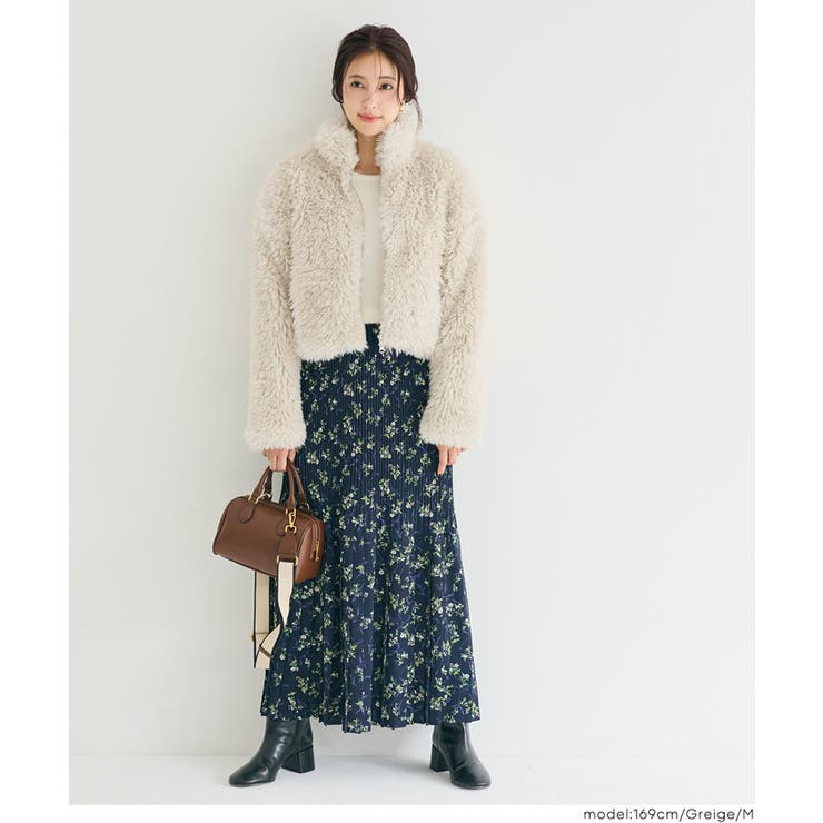 フェイクファーショートジャケット | coca | 詳細画像8 