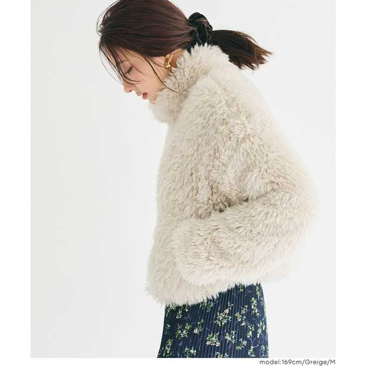 フェイクファーショートジャケット | coca | 詳細画像9 