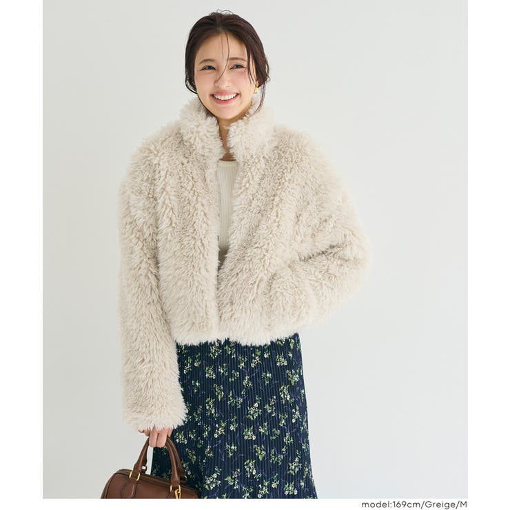 フェイクファーショートジャケット | coca | 詳細画像10 