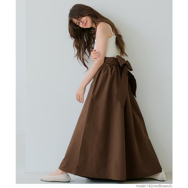 リボンフレアスカート | coca | 詳細画像8 