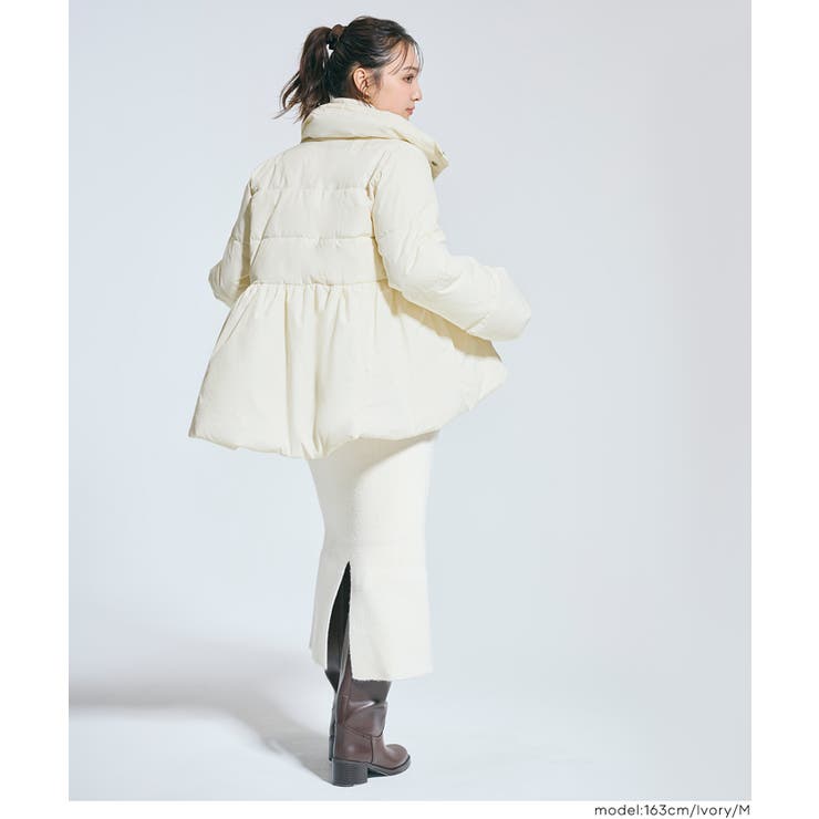 【洗える】中綿スタンドカラーフレアブルゾン | coca | 詳細画像9 