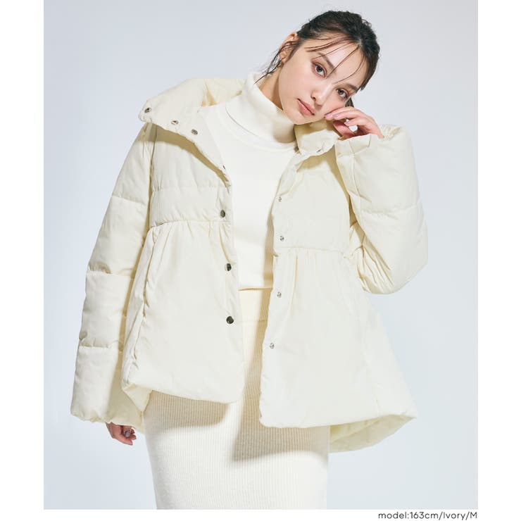 【洗える】中綿スタンドカラーフレアブルゾン | coca | 詳細画像11 