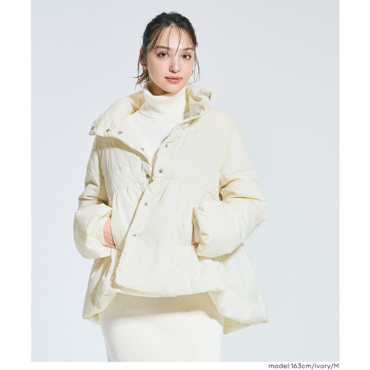 【洗える】中綿スタンドカラーフレアブルゾン | coca | 詳細画像13 