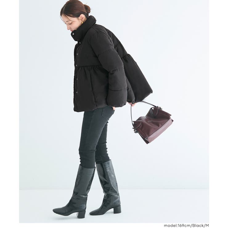 【洗える】中綿スタンドカラーフレアブルゾン | coca | 詳細画像6 