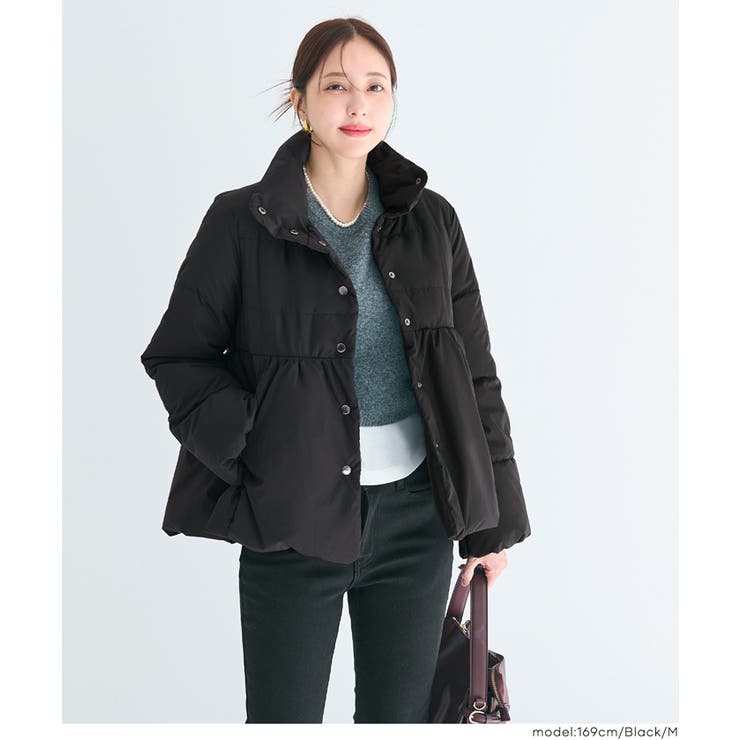 【洗える】中綿スタンドカラーフレアブルゾン | coca | 詳細画像8 