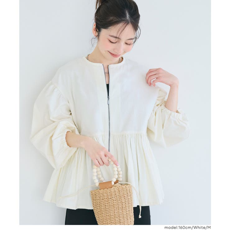 デニムギャザーアウター レディース | coca | 詳細画像18 