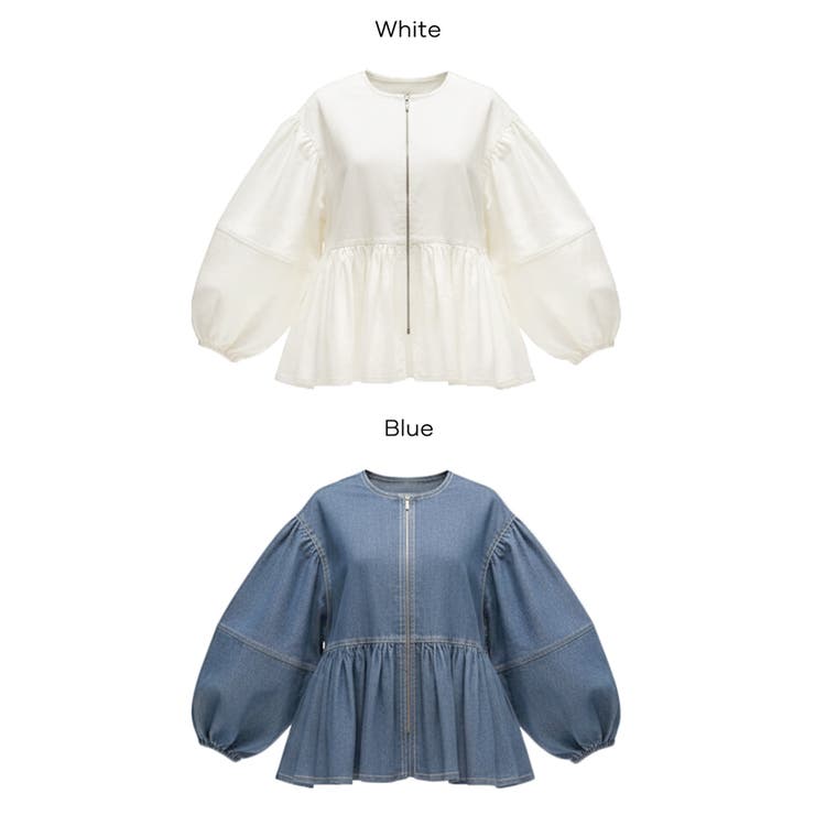 デニムギャザーアウター レディース | coca | 詳細画像21 