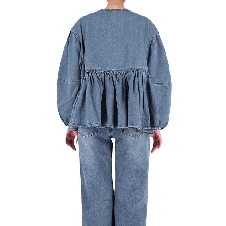 デニムギャザーアウター レディース | coca | 詳細画像6 