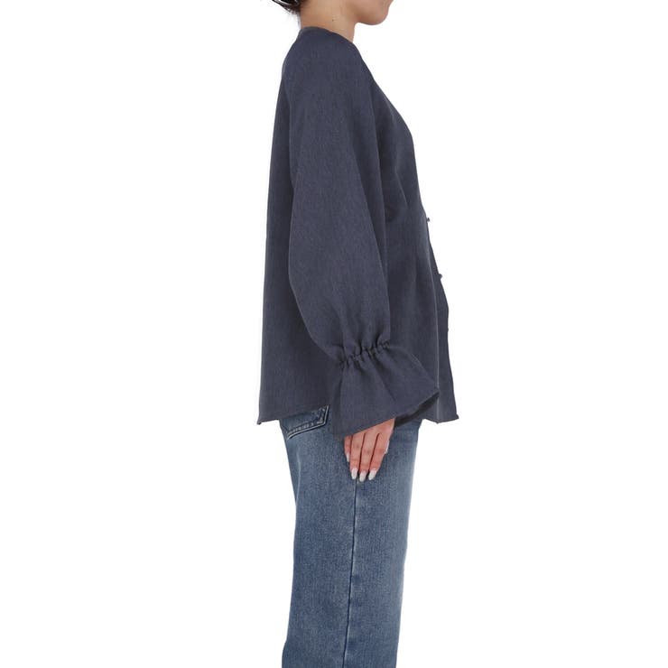 デニムライク金ボタンブラウス レディース | coca | 詳細画像4 