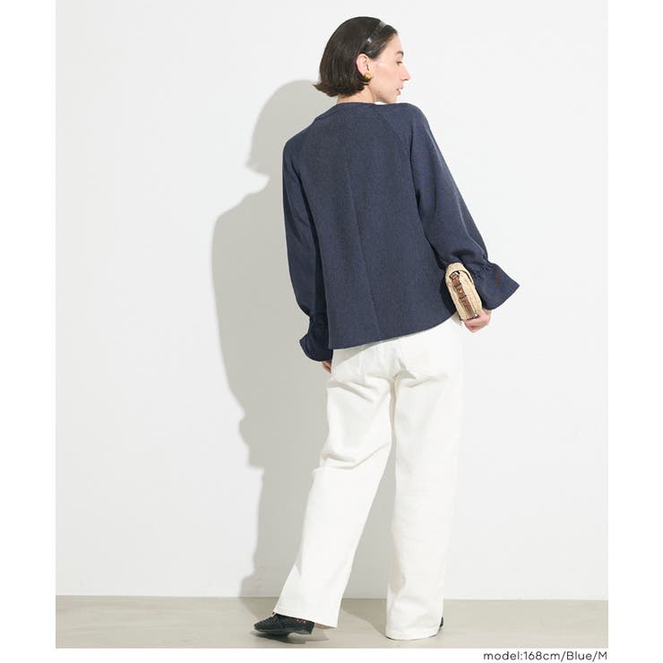 デニムライク金ボタンブラウス レディース | coca | 詳細画像8 