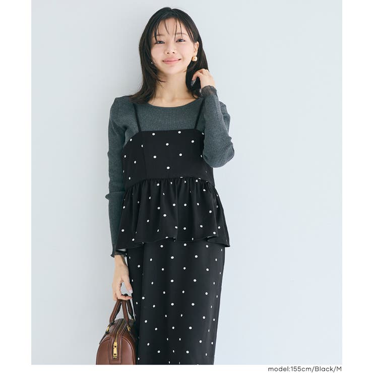 ドットペプラムワンピース | coca | 詳細画像11 
