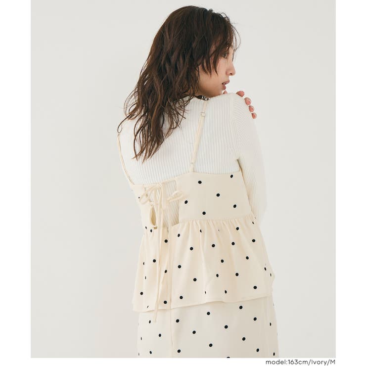 ドットペプラムワンピース | coca | 詳細画像18 