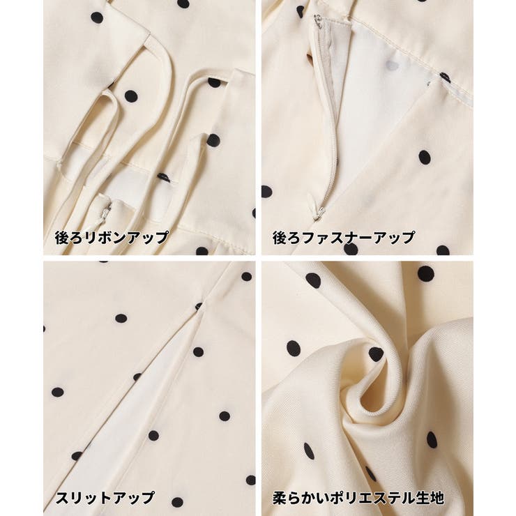 ドットペプラムワンピース | coca | 詳細画像21 