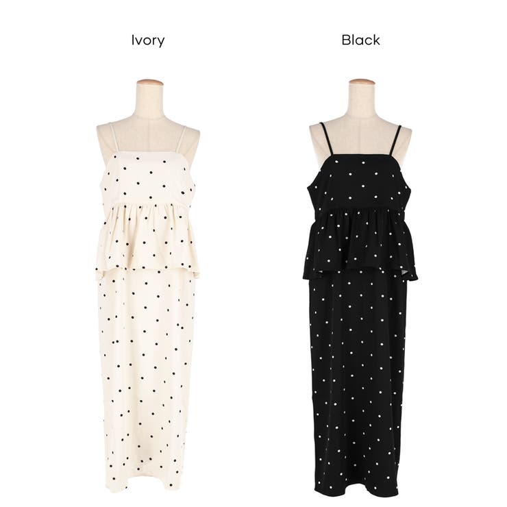 ドットペプラムワンピース | coca | 詳細画像22 