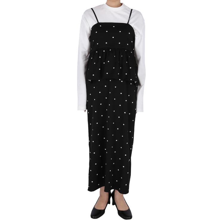 ドットペプラムワンピース | coca | 詳細画像4 