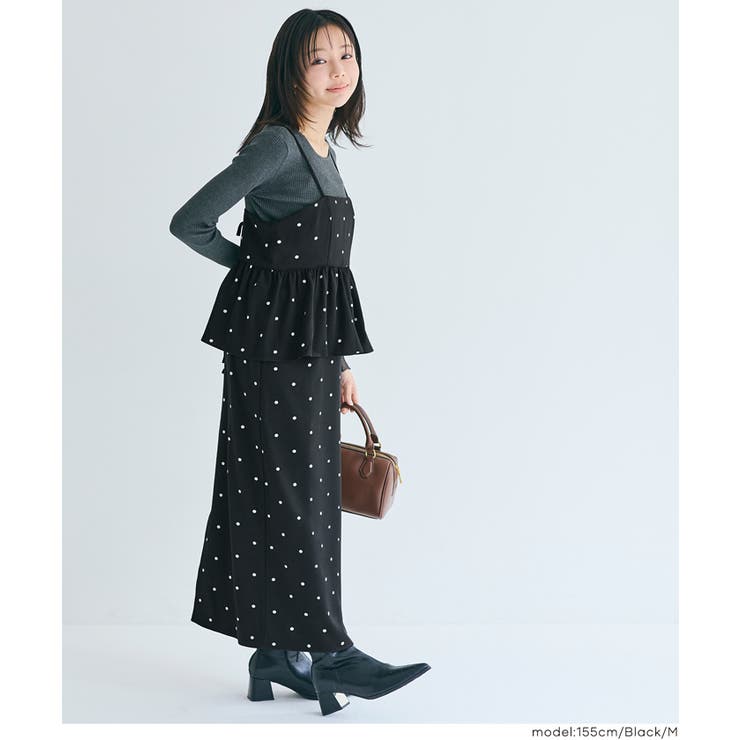 ドットペプラムワンピース | coca | 詳細画像9 