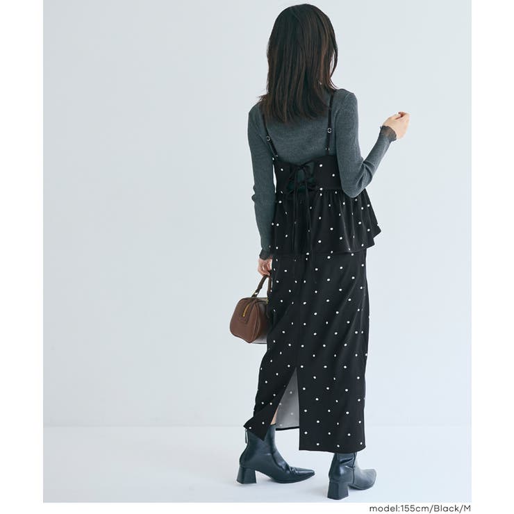 ドットペプラムワンピース | coca | 詳細画像10 