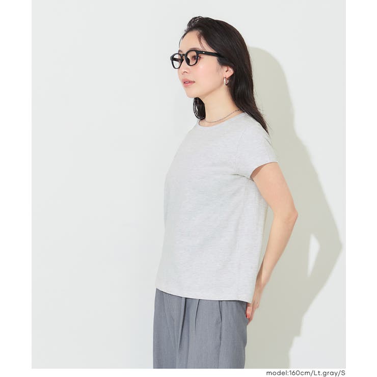 刺繍入り半袖クルーネックトップス | coca | 詳細画像14 