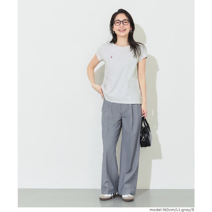 刺繍入り半袖クルーネックトップス | coca | 詳細画像16 