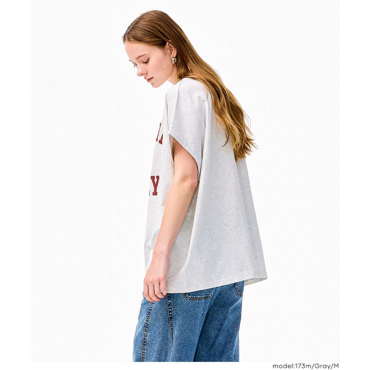 ロールアップロゴプリントビッグTシャツ | coca | 詳細画像5 