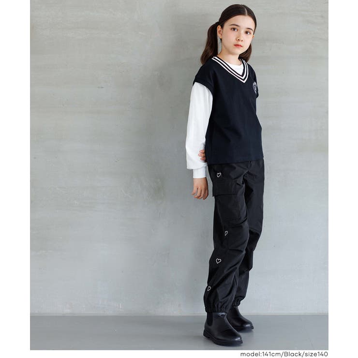 ハート刺繍ジョガーパンツ キッズ | coca | 詳細画像13