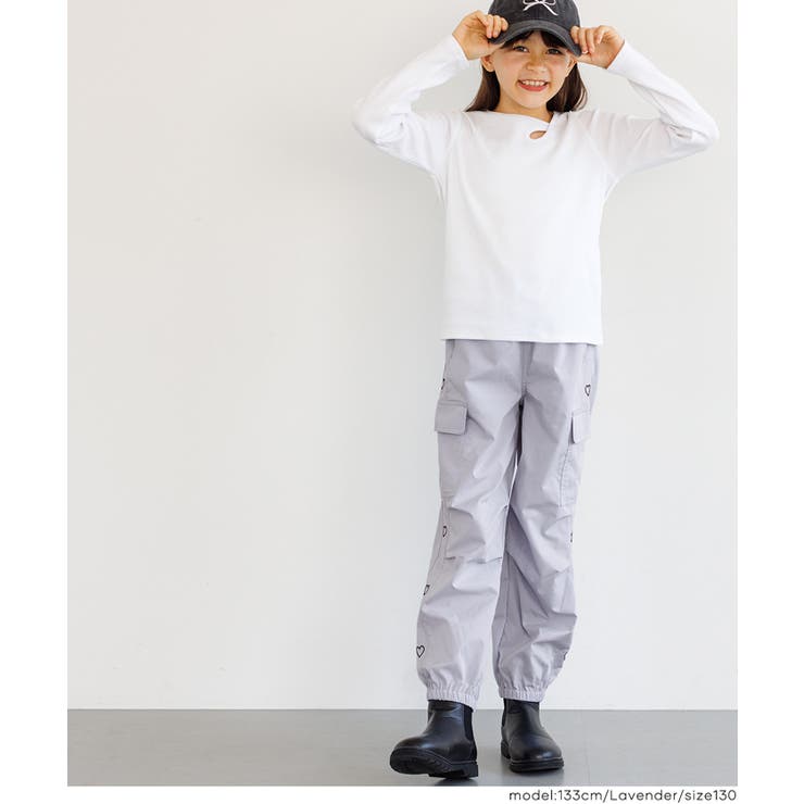 ハート刺繍ジョガーパンツ キッズ | coca | 詳細画像5