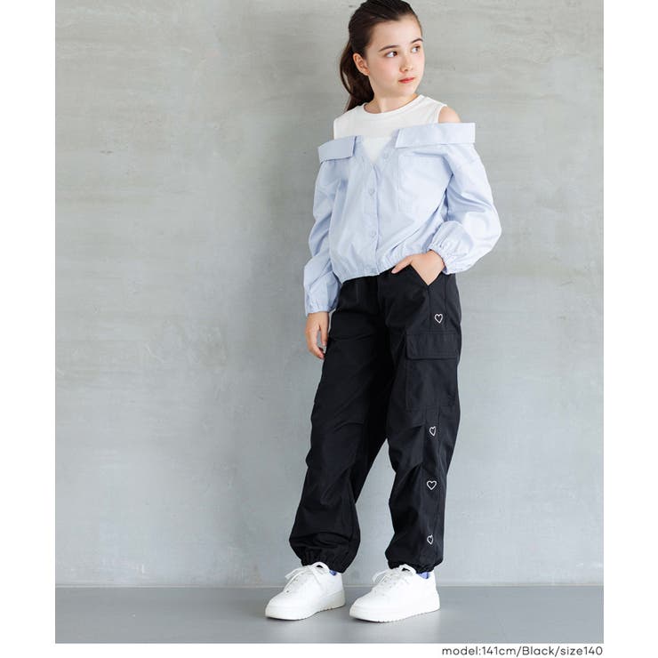 ハート刺繍ジョガーパンツ キッズ | coca | 詳細画像10